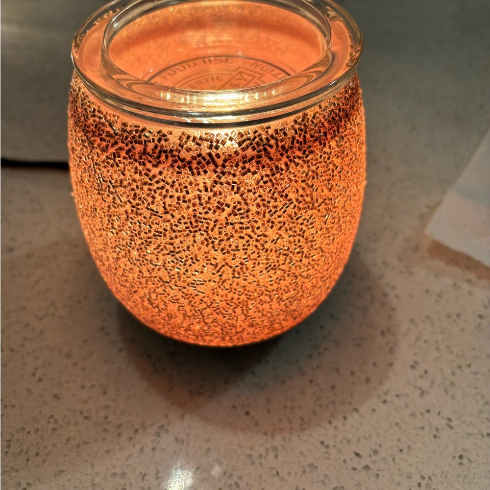 Pink Speckled Scentsy warmer